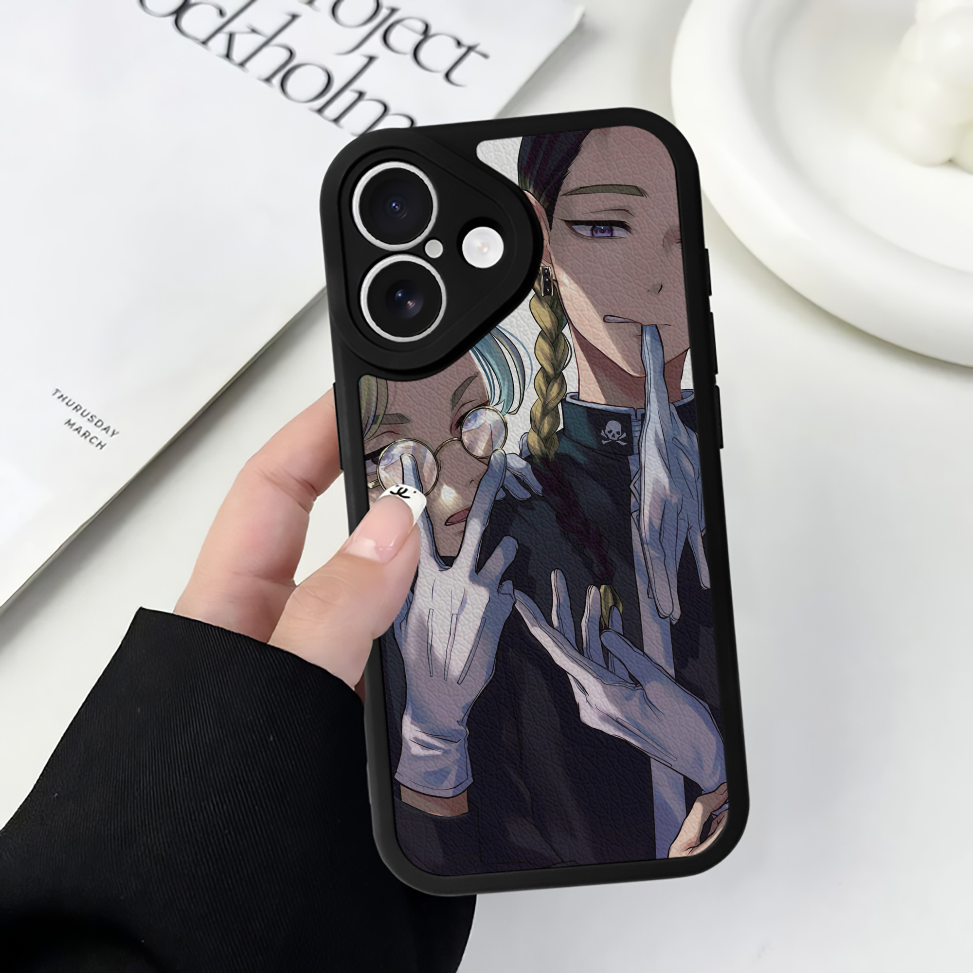 （画像用） 東京リベンジャーズ Tokyo Revengers 【iPhone 16シリーズ対応】シリコンスマホケース（レザー調） 材質：シリコン